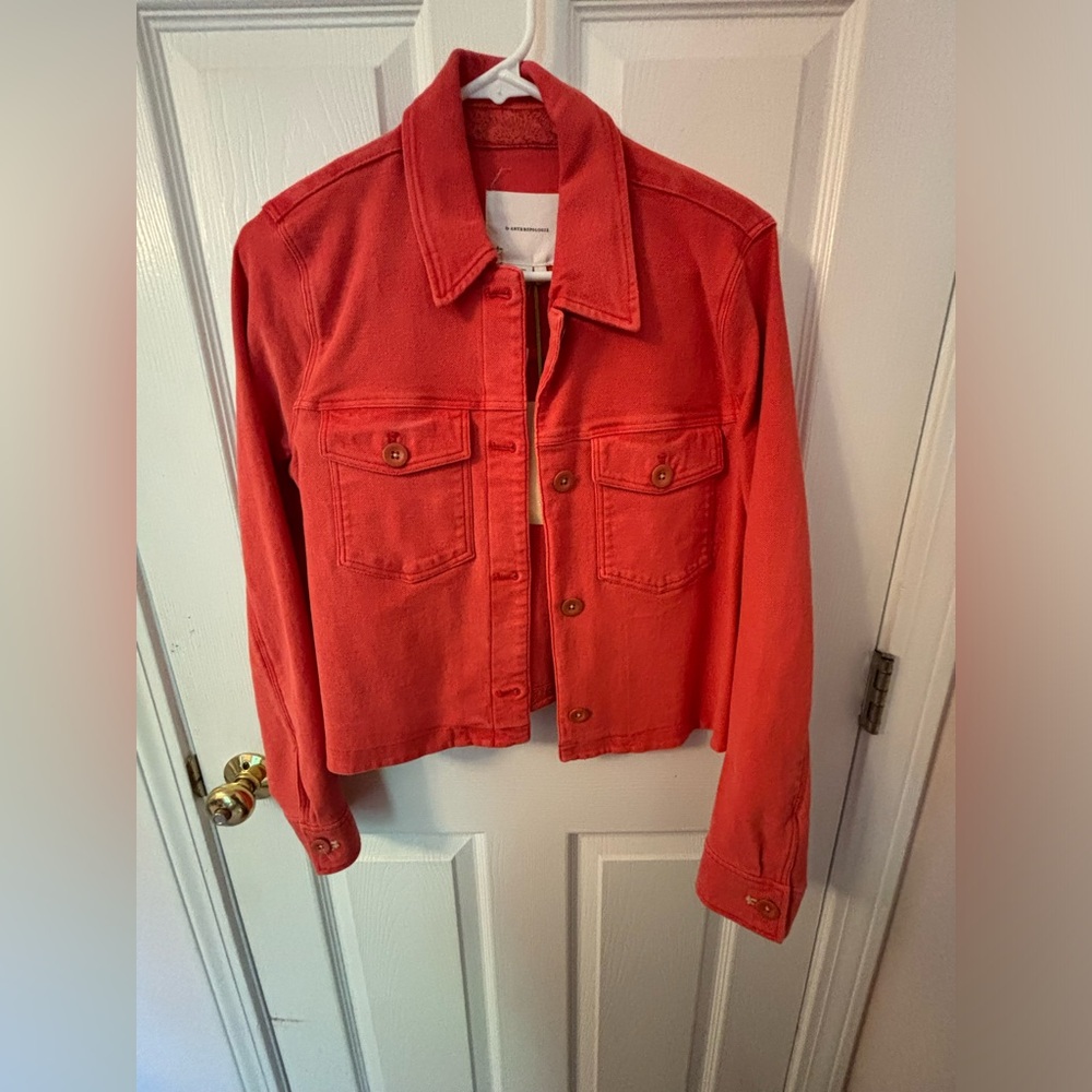 NWT Red Anthropologie Jacket - Size Small